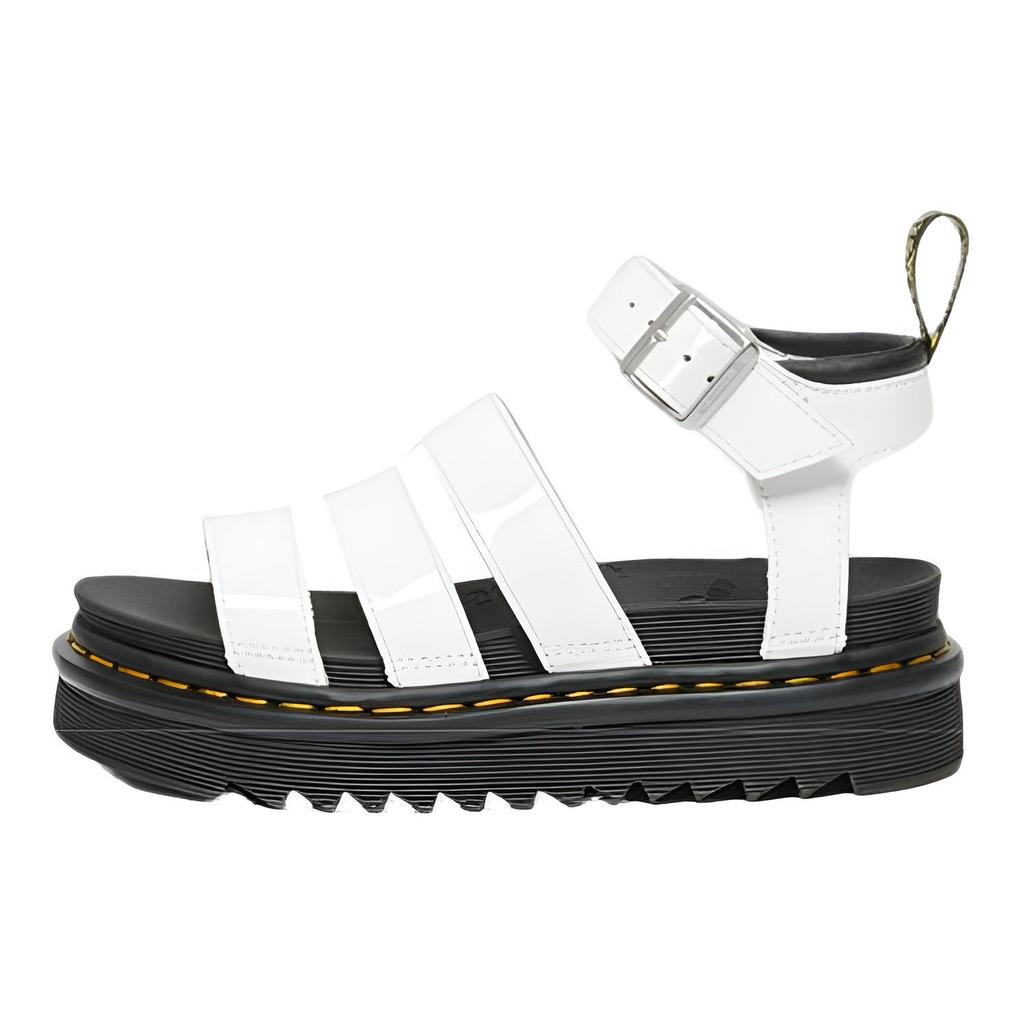 Dr. Martens Blaire Patent Thick Sole Fashion Sandals Women Sandals White 27304100