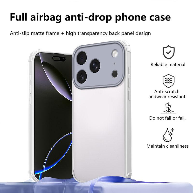 Shockproof Case For Iphone 17 Pro Hard Back Cover For Iphone 17 Pro Max TPU + PC Bumper Protective Capa Iphone17promax Coque