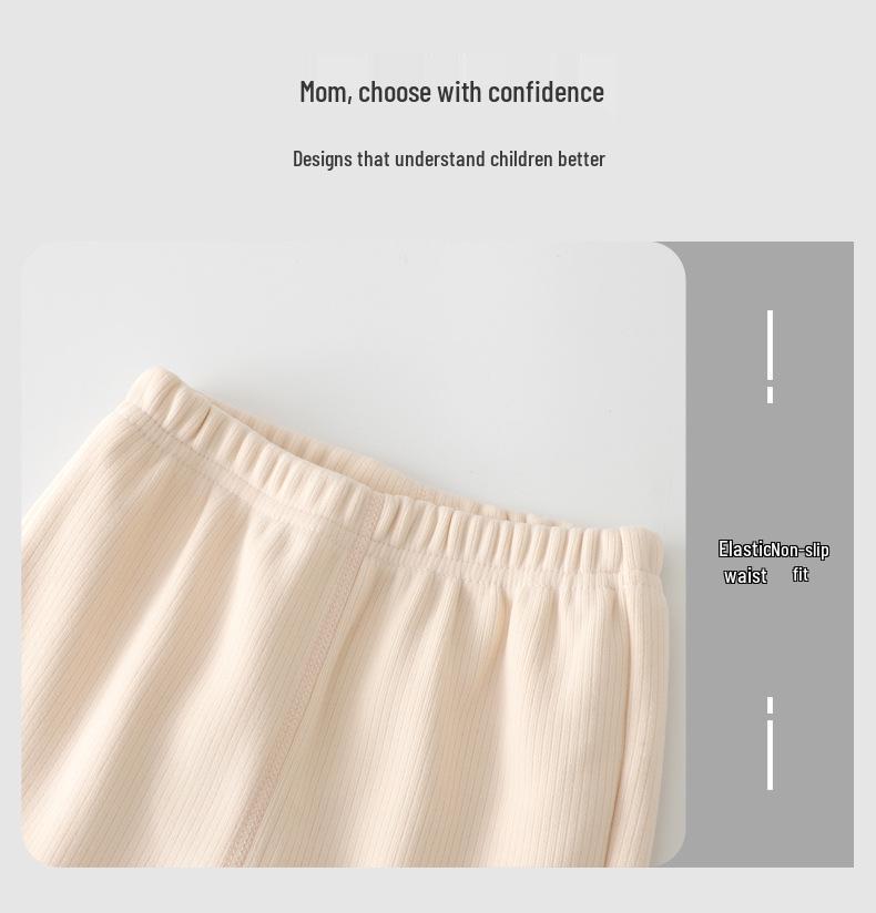 Baby Girl Cherry Embroidered Flared Trousers - Autumn Korean Style, Plus Velvet, Versatile, Fashionable Long Pants