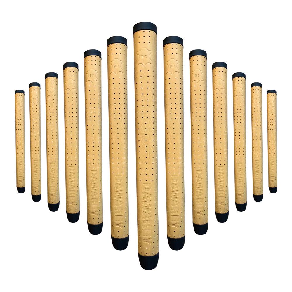 Customizable Genuine Leather Golf Putter Grip with Personalized Logo
