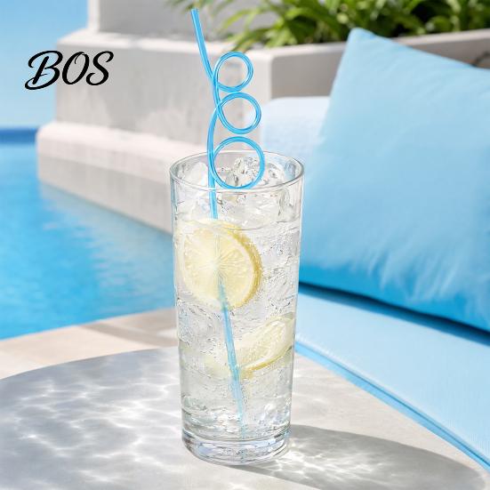 Ultra-long Curved Straws 10PCS PET Straws, Reusable Creative Shapes Fun Plastic for Kids Adults Party Games Smoothies Juice Drinks Drinking