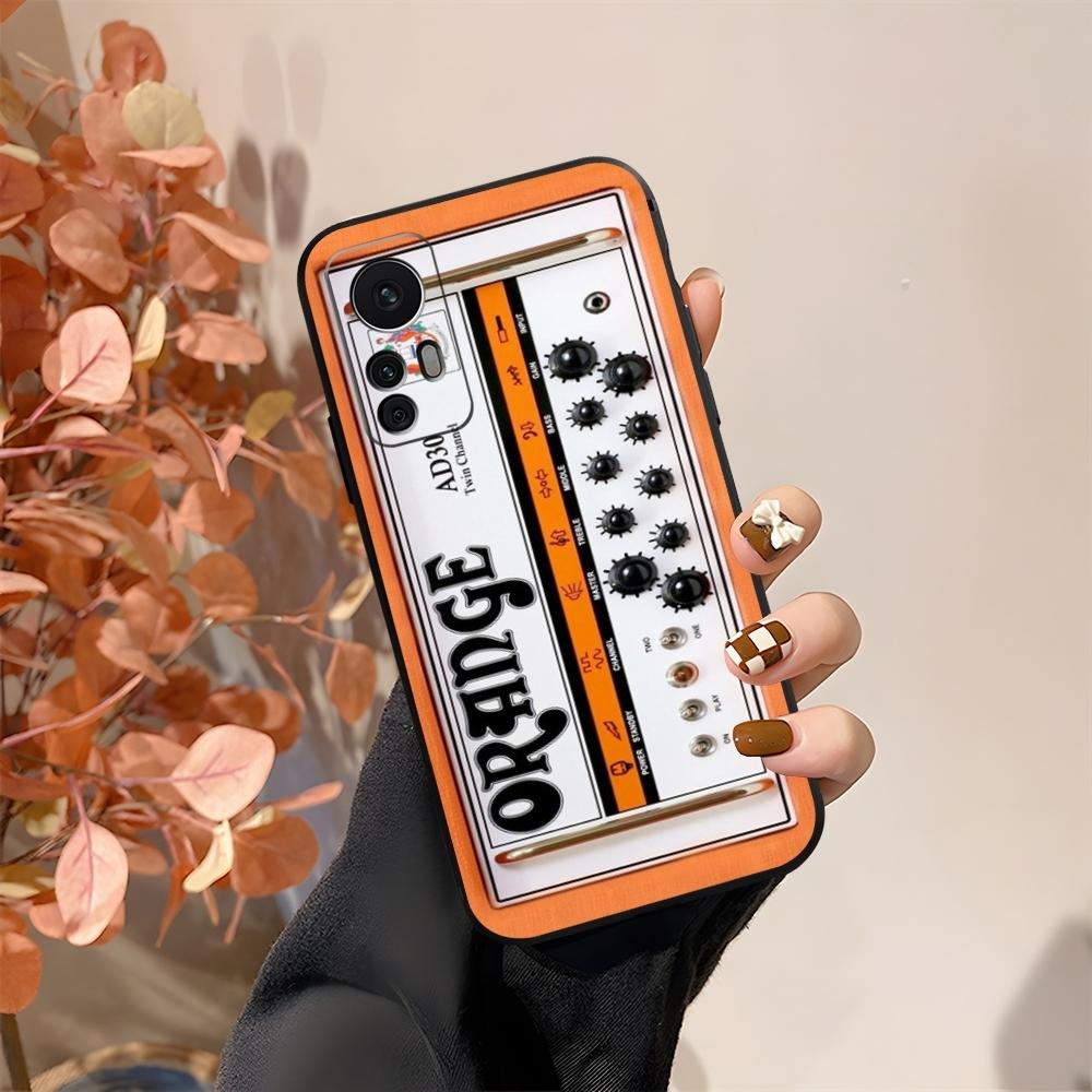 Orange Guitar Amp Phone Case Fundas For Xiaomi 15 14 12 Lite Pro 13 11t POCO X5 M6 M5 X6 X3 F5 F6 Pro Cover