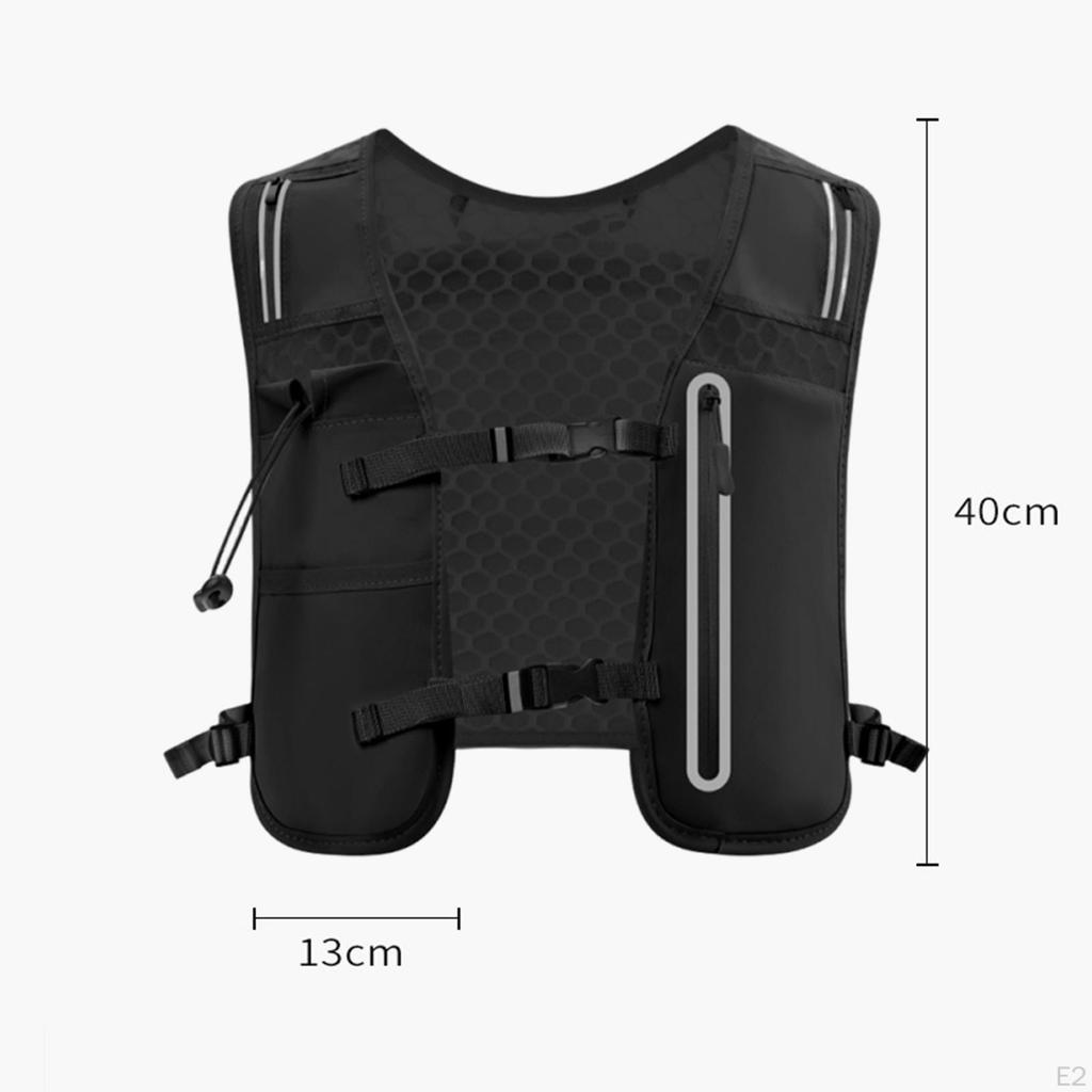 Väst Vandringsryggsäck Vattenflaskhållare Cykelväska för Jogging Tävling