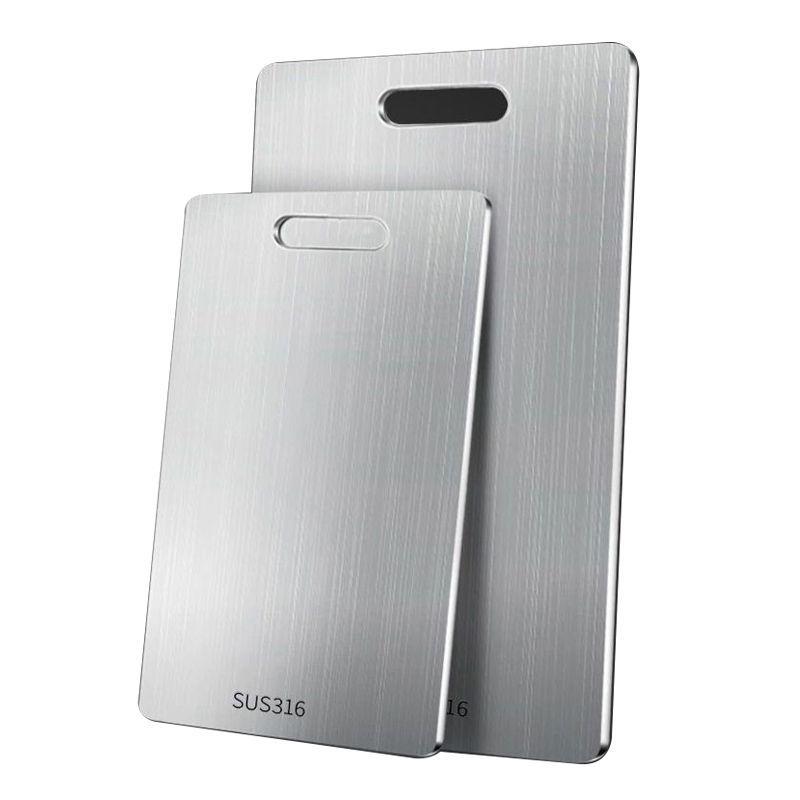 316 Stainless Steel Antibacterial Double-Sided Cutting & Kneading Board for Kitchen Countertops