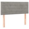 VidaXL Tête de Lit Meuble de Chambre à Coucher Accessoire de Lit Simple Tête de Cadre de Lit Intérieur Gris Clair 90x5x78/88 346124