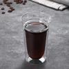 Kreatives Teeglas, doppelwandiges Design, transparentes Glas, Kaffeetasse, Glasbecher