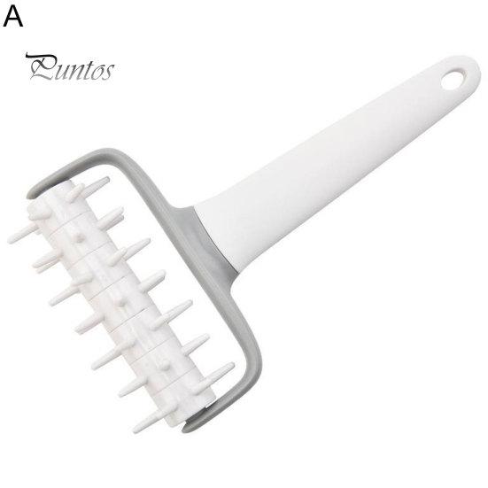 Multifunction 1 Set Pizza Dough Roller Cutter Baking Tool PP Lace Flat Rolling Pin Punch for Restaurant