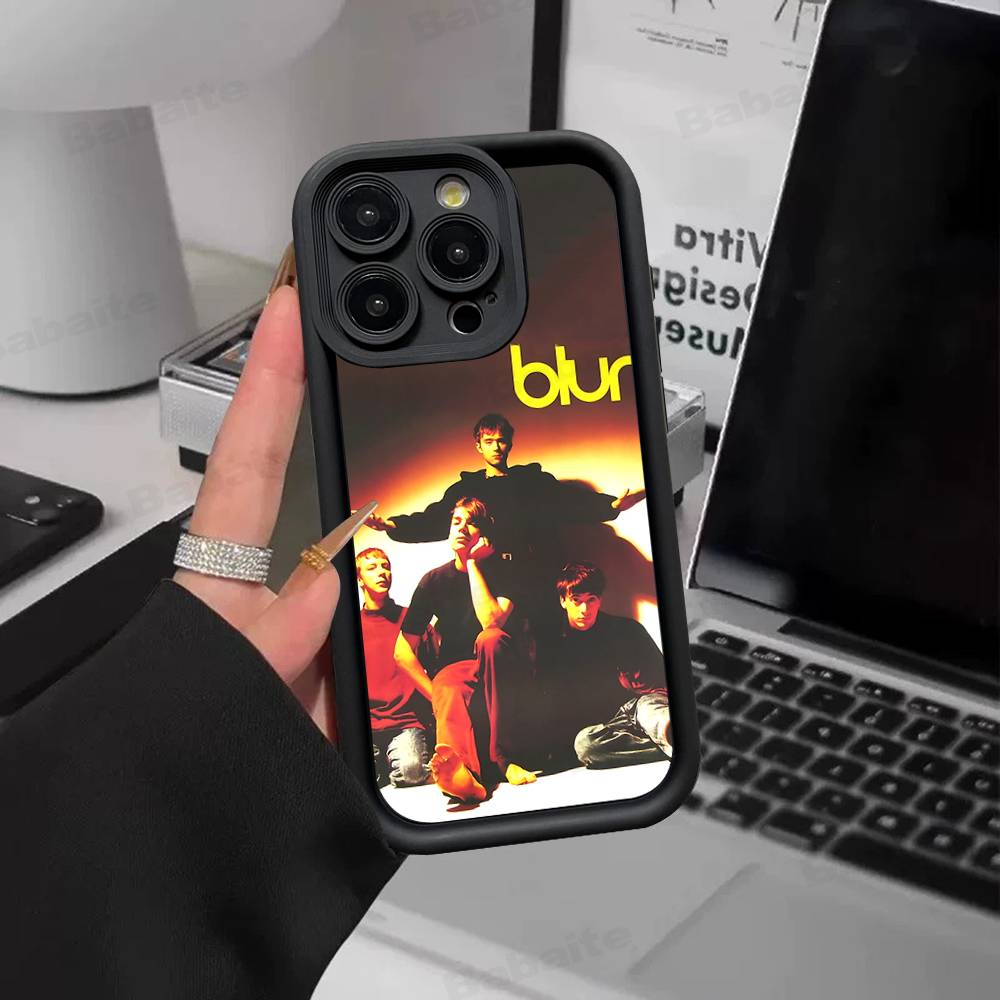 Band Musik Rapper B-Blur Vintage Phone Case For IPhone 17 16 15 14 13 12 11 Air Plus Pro Max Soft Back Cover