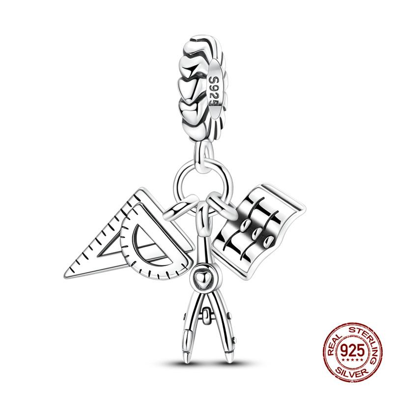 Original Charm Copper Three Colors Of Camellia Perfume Charm Beads Fit 3Mm Original Bracelet For Women Diy Fine Jewelry Gift