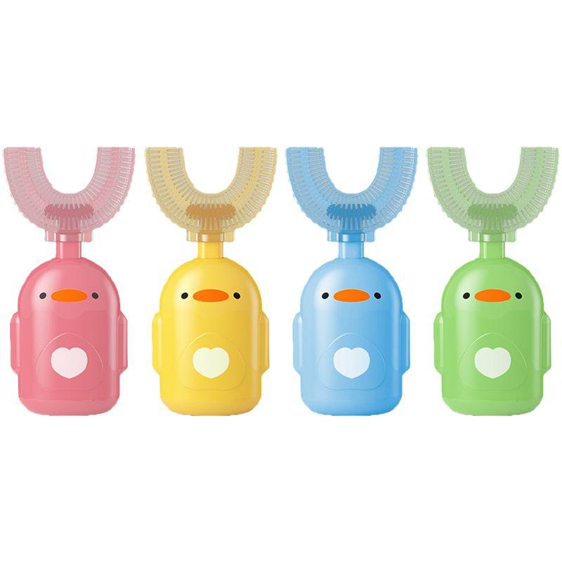 Adorable Silicone U-shaped Toothbrush For Toddlers Safe And Comfortable