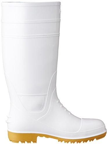 Fukuyama Rubber Galore 1 Long Oil-Resistant Boots with Steel Toe Cap (Toe Cap), White, Size 3L