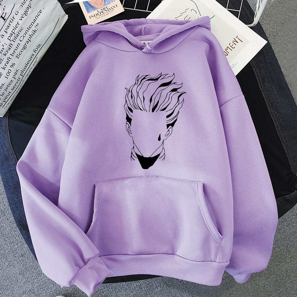 Cute Unisexs Hunterxhunter Hoodies Hunter X Hunter Unisex Women Pullovers Hoodies Sweatshirts Killua Zoldyck Hisoka 90s Anime Hoody
