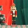 Christmas Nutcrackers Ornament, Wood Christmas Nutcrackers Soldier Figures Standing Decorations for Christmas