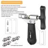 Bicycle Chain Removal Tool 6-12 Speed Chain Breaker with Spare Pin Hook Sturdy  Mountain Bike Chain Cutter