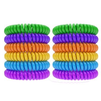 12 Pack Natural Mosquito Insect Bracelets Outdoor Indoor Control Wristbands For Babies Toddler Kids