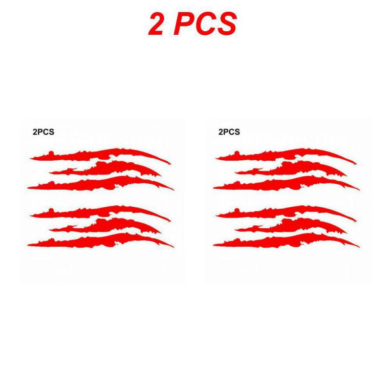 1~8PCS Car Sticker Reflective Monster Claw Scratch Stripe Marks Headlight Decal Auto Exterior Waterproof Vinyl Decal Car