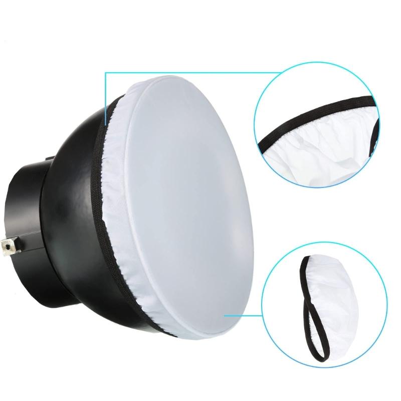 18cm/7inch Soft Diffuser Lamp Cover Cloth Diffuser Strobe Reflectors Lamp Sock for Flashing Light Dish Photography Studio