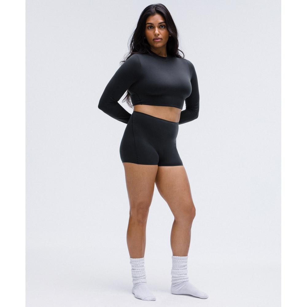 Lululemon Wundermost Ultra Soft Nulu Super High Rise Shortie Underwear 2  Black