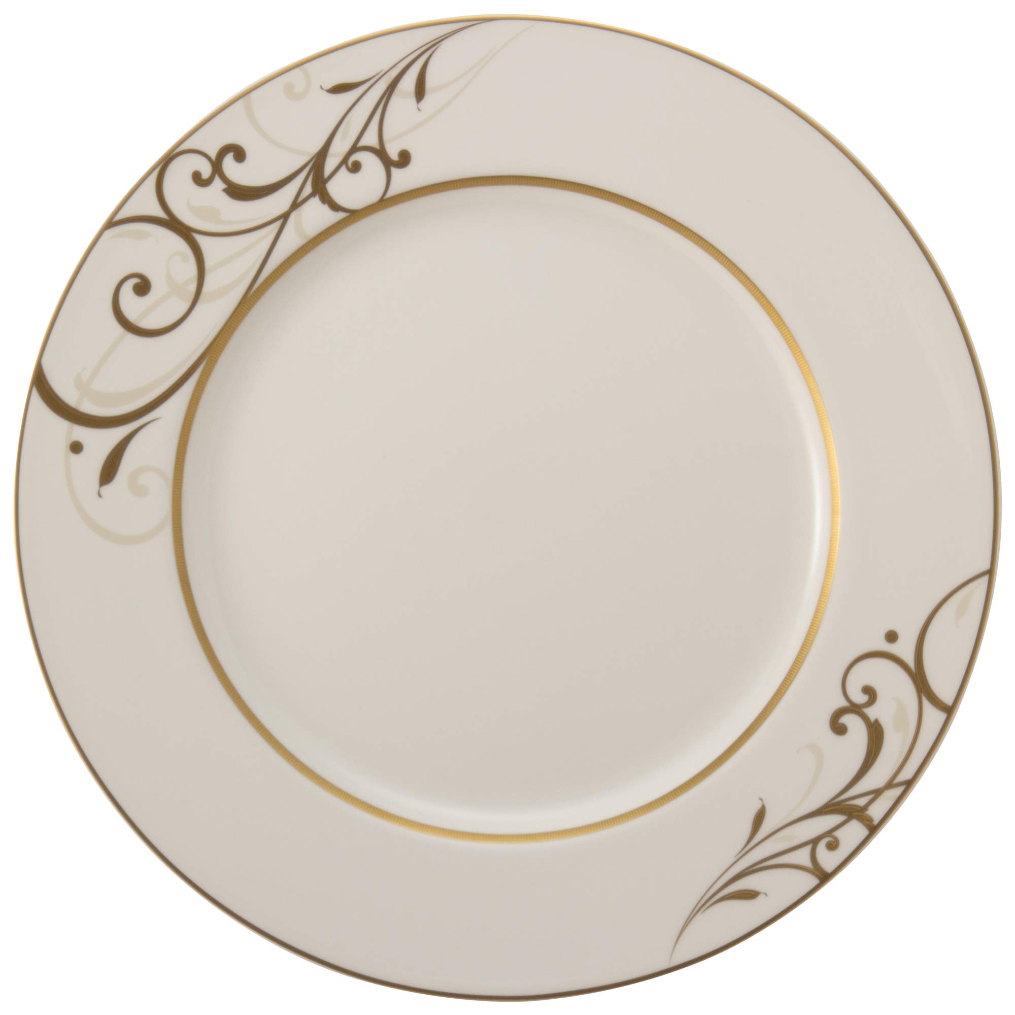 

NARUMI Gold Arabesque Plate, 27cm, Stylish A La Carte Dinner Plate, Made in Japan, 51641-1557
