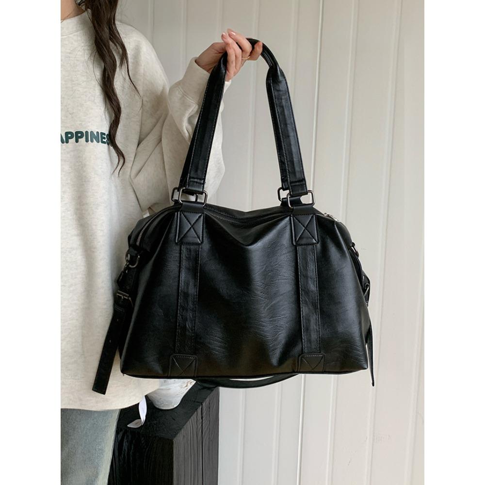 Handheld Travel Bag, New Korean Casual Tote Bag, Large Capacity Crossbody Bag, Luggage Bag чёрный