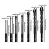 3-12mm Cross Hex Tile Drill Bit Set Precision Ground Hole Opener  Porcelain Tile Drilling