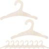 Wooden Kids Hangers 10 Pack 9 inch Cute Wood Baby Hanger Nursery Hangers Non Slip Coat Hanger Newborn Hangeri for Baby Kids Toddler Coats Pants Suits