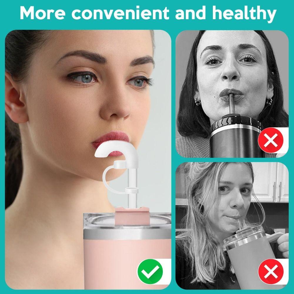 Drinking Straw Topper Accessories Anti Wrinkle Straw Covers for Stanley/Tumbler Cup
