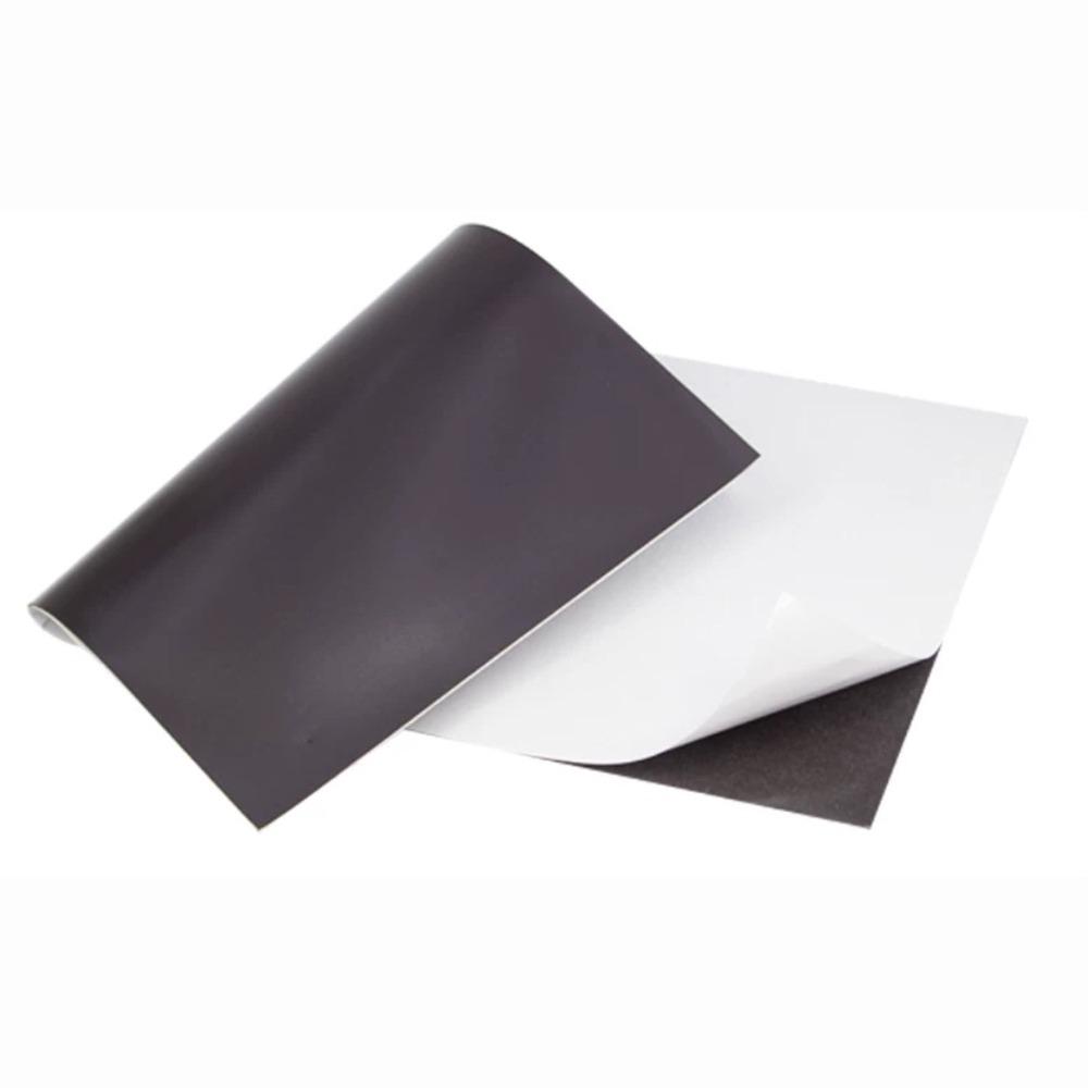 A4 Magnetic Mat Sheets Self-Adhesive Flexible Magnet Sheet Easy Peel Adhesive Magnetic Sheets Fridge Crafts Photo Picture Decor