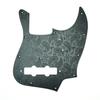 Jazz Bass Pickguard Black [Paisley Engraving]