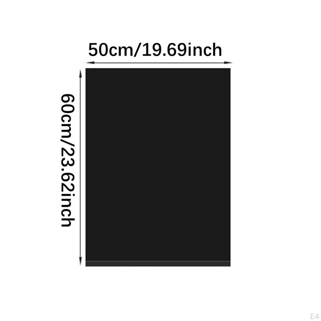 50 Pieces Single Use Trash Bags Garbage Large Capacity Black Wastebasket Liners for Home Office