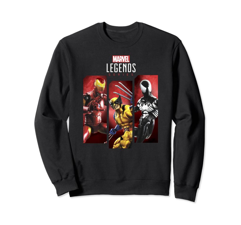 Marvel Legends Series Iron Man, Wolverine, and Spider-Man Box-Up Sweatshirt