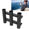 Fishing Rod Holder ABS 3 Tubes Rod Rack Bracket Fishing Accessories for Freshwater Seawater Kayak Yacht