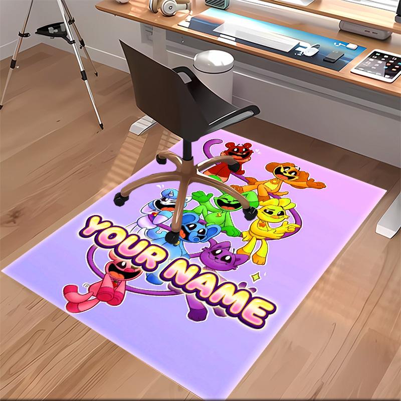 Custom personalization Smiling Critters Print Area Rug - Soft, Washable Non-Slip Indoor Mat,Living Room,Home&Office Decorative Rug
