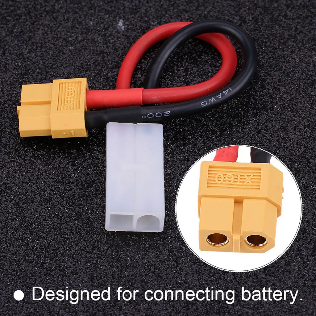 XT60 Female to Large for   Female Connector Adapter 14AGW Silicone Cable RC Accessory