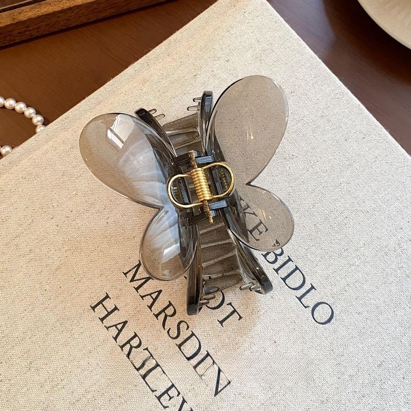 French Butterfly Hair Clip Female High-end Sense of New Large Shark Clip Back of The Head Plate Hairpin Hair Accessories Summer