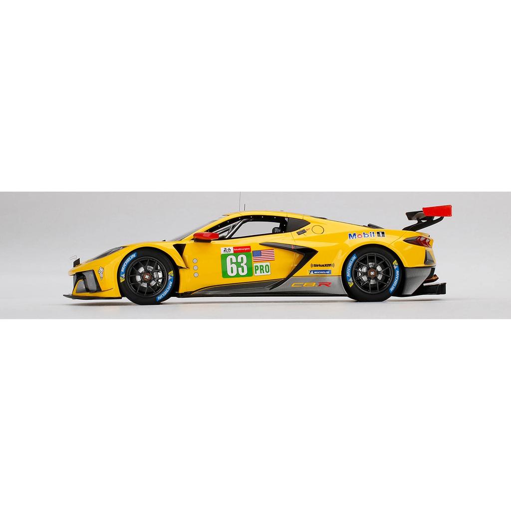 TOP SPEED Scale Chevrolet Corvette Le Mans 24 Hours 2021 GTE PRO 2nd Place Corvette Racing Finished Model TS0380 1/18 C8.R #63
