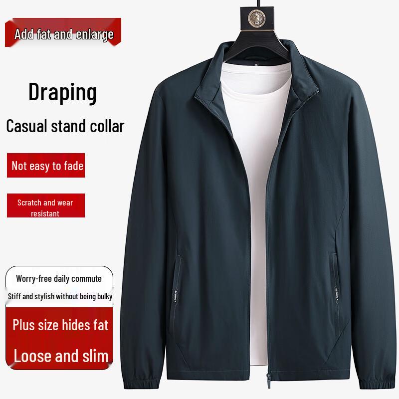 

Debinze Men s Plus Size Stand-Collar Jacket 3XL