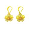 Women's Gold Vietnam Sand Flower Frosted Earrings - New Fashion Small Flower Design