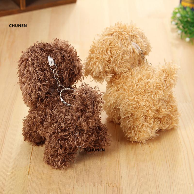 Size 9*8CM Fluffy Dog Toy 3Colors - Gift Stuffed Plush Doll Little Key Chain Pendant Gift