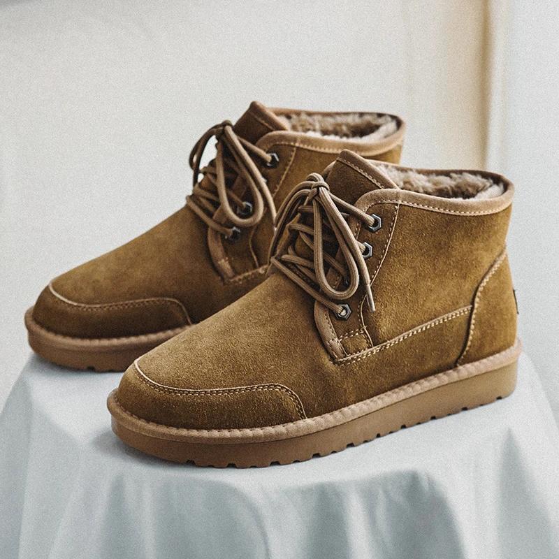 

Повседневная обувь для отдыха на открытом воздухе, новые мягкие теплые ботинки для осени и зимы, мужские зимние ботинки ed, утепленные туфли на платформе 38-44 44 хаки