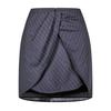 Off White Womens/Ladies Pinstripe Wool Blend Slim Mini Skirt