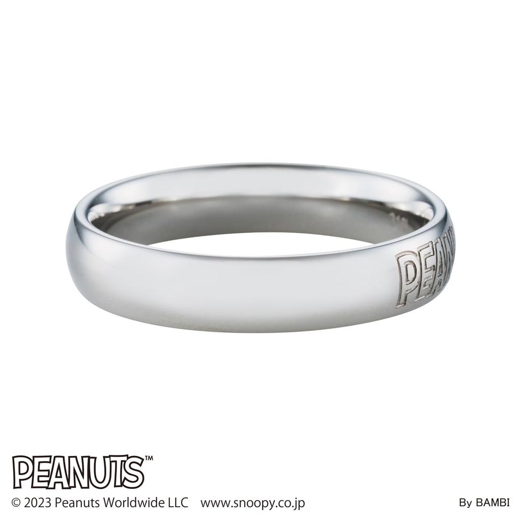 Unisex Ring Surgical Stainless Steel PEANUTS Snoopy PNST001SV [White Clover] No. 7-21 (No. 17)