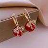 Korean Bow Pearl Hoop Earrings: S925 Silver, Rhinestone-Studded, Fashionable & Unique Design