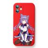 Genshin Impact Keqing Phone Case For IPhone 14 11 12 13 Pro Max X XR XSMax 6 6S 7 8 Plus SE 2022 Soft Square Color Phone Cover