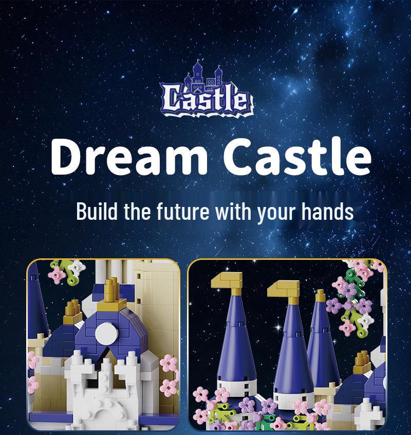 Handmade Lego-Compatible Magic Castle Building Set - Girls' Birthday Gift