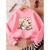 European sizes Cute Hedgehog Print Design for  Kids Aged 0-3 Years, Comfortable And Easy Lightweight Round-Neck Sweatshirt Suitable for Outdoor Wear