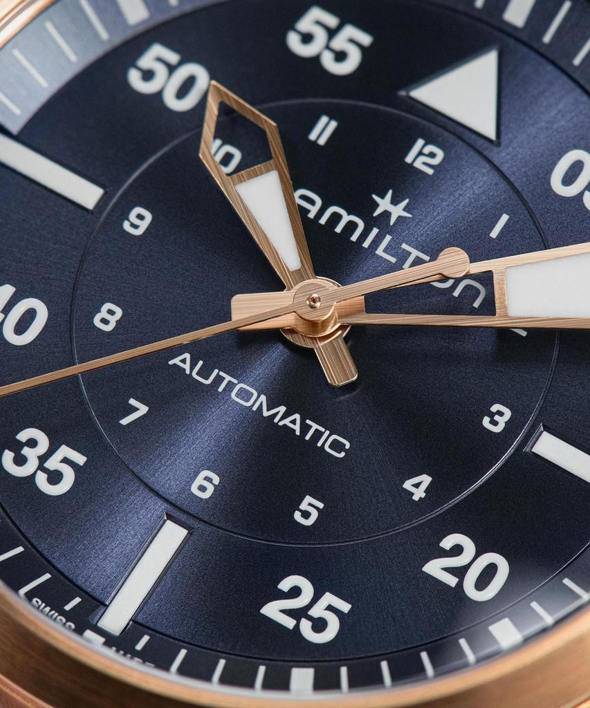 HAMILTON Watch Genuine Warranty Khaki Aviation Pilot Day Date Mechanical Automatic Winding H76245840 Imported [Hamilton] Women's [Regular Product]