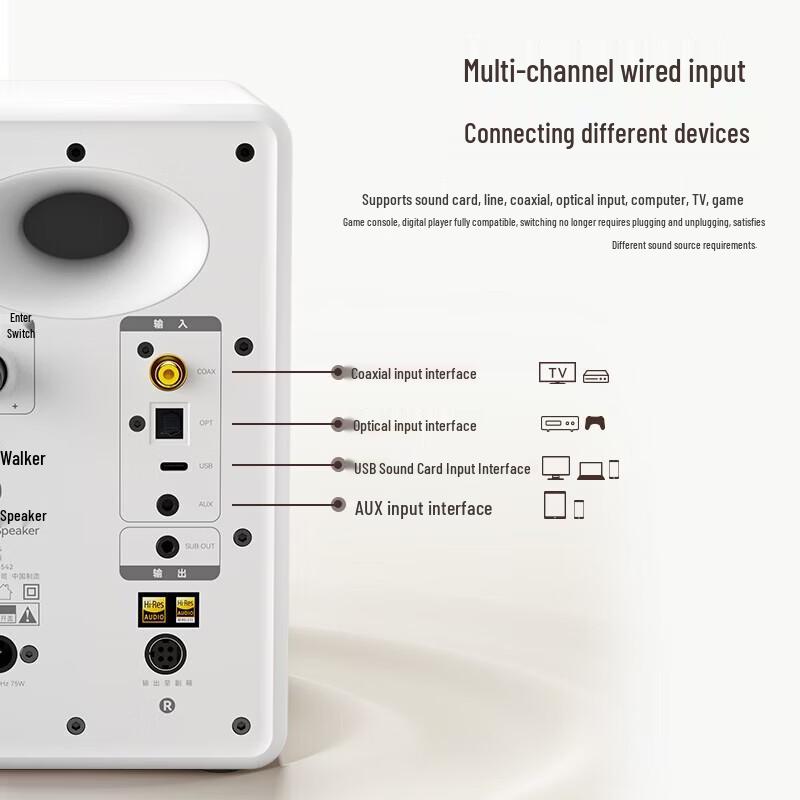 Edifier N500 Active Desktop 2.0 Monitor Speakers CN Plug (adapter Included)