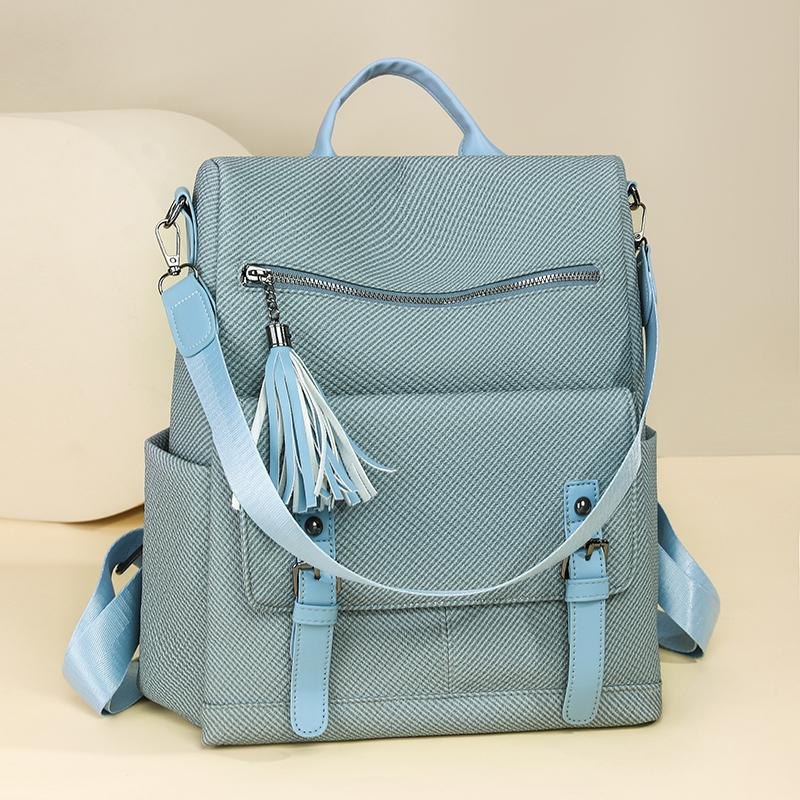 Vintage Large Capacity Backpack Women's Travel Shoulder Bag Handbag Three-purpose Bag
