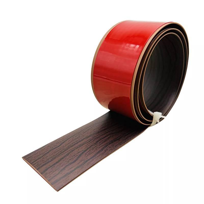 Durable Pvc Transition Strip For Seam Concealment Self Adhesive Design For Modern Home Decor In Bathrooms Living Rooms And Sports Areas